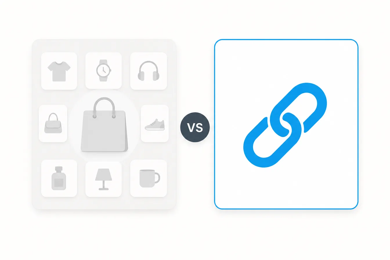 Gumroad storefront vs HushLink single paid link