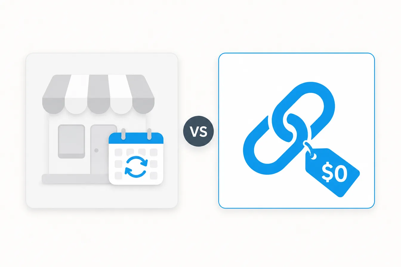 Sellfy subscription store vs HushLink free paid link